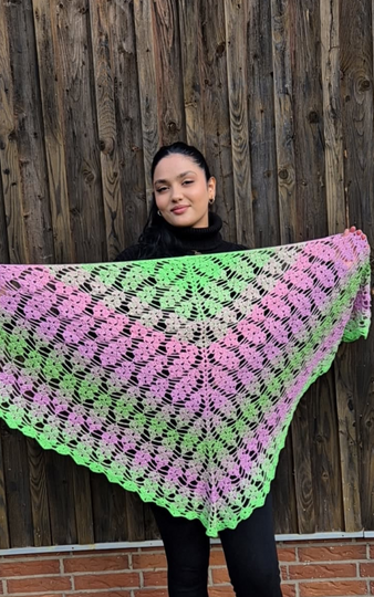 Crochet Pattern Die Harfe der Meerjungfrau – with Crochet Chart