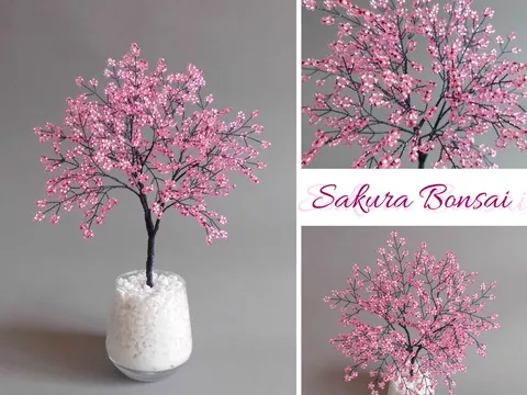 Sakura Kirschblüte Bonsai aus Perlen und Draht - und aus Liebe