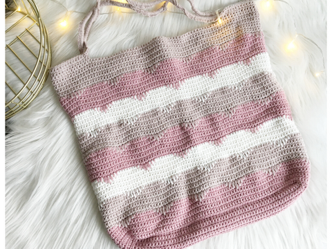 Strandtasche Marina- Häkelanleitung von Wolldiamant