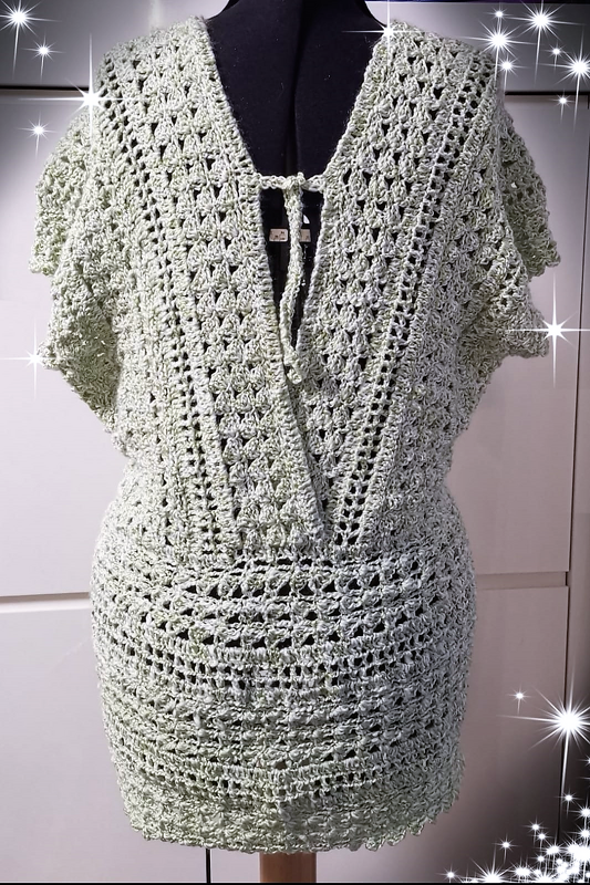 Häkeltunika "SAPHIRA"  (einfach an alle Größen anzupassen) - Bild 3