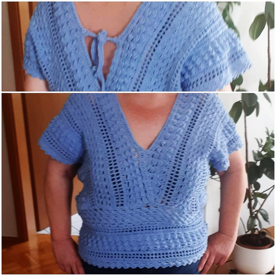 Häkeltunika "SAPHIRA"  (einfach an alle Größen anzupassen)