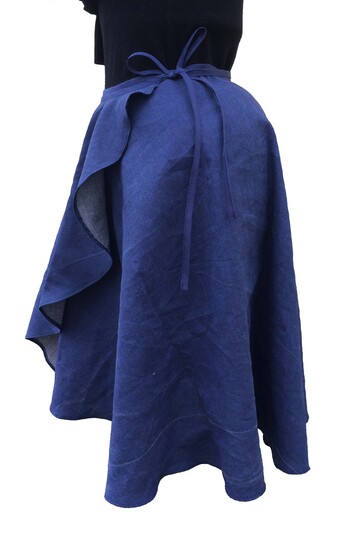 Volantwickelrock Einheitsgröße in drei Längen