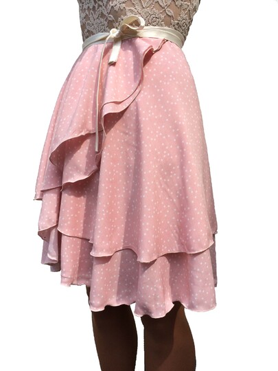 Volantwickelrock Einheitsgröße in drei Längen