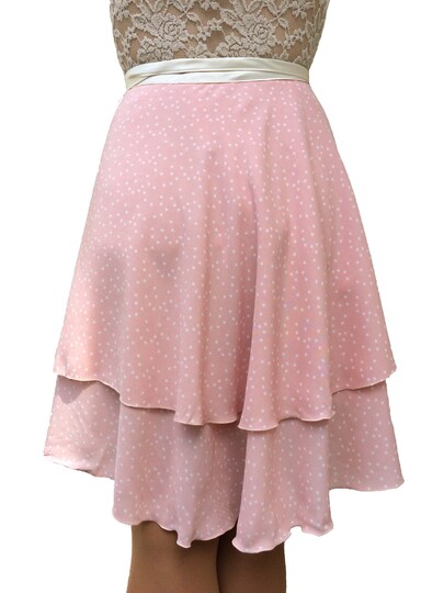 Volantwickelrock Einheitsgröße in drei Längen