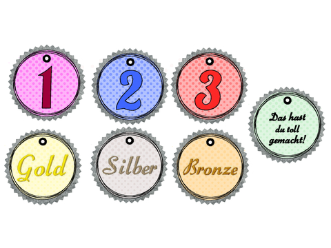 Stickdatei Medaillen - Rahmen ab 10 cm x 10 cm