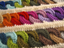 Muster „Kette“, Häkelmuster für Decke, Kissen, Poncho, Tasche,...