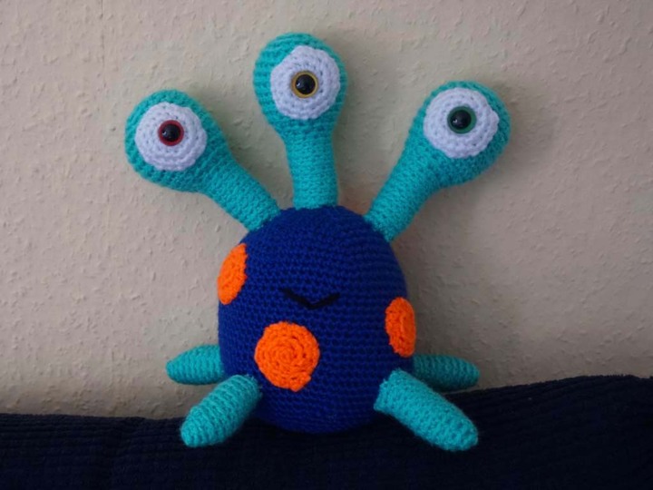 Häkelanleitung freundliches Monster Darky!