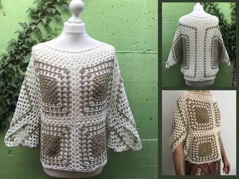 sehr luftiger Sommerpulli "ULLI" für große Größen