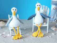 Häkelanleitung Möwenpaar - PDF Datei