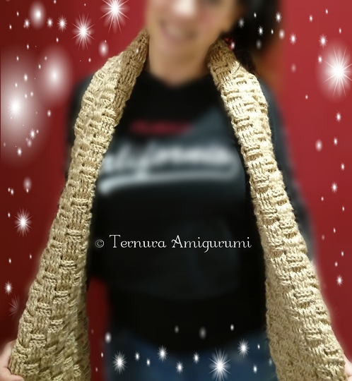 Crochet pattern scarf PDF ternura amigurumi english- deutsch- dutch