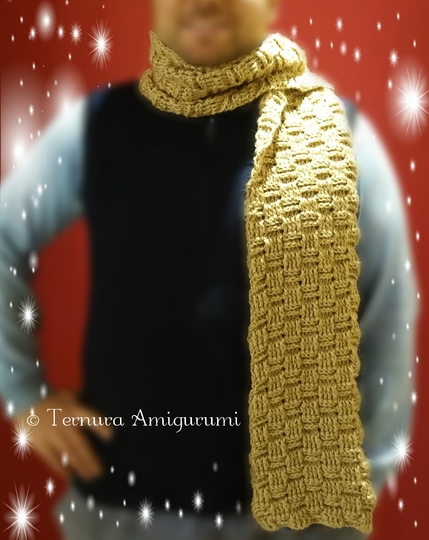 Crochet pattern scarf PDF ternura amigurumi english- deutsch- dutch