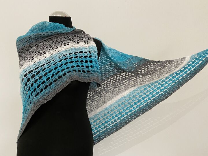 Häkelanleitung - Tuch "Stripes"