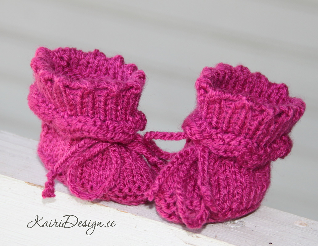 Doll booties knitting pattern Photos and pictures