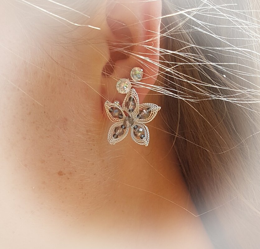 Ohrringe aus dem Set „Greys“