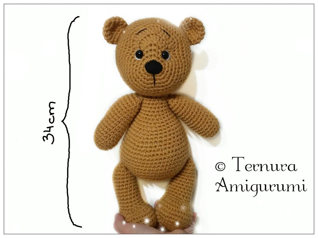 Häkelanleitung LEO, der Bär PDF ternura amigurumi english- deutsch- dutch - Bild 2