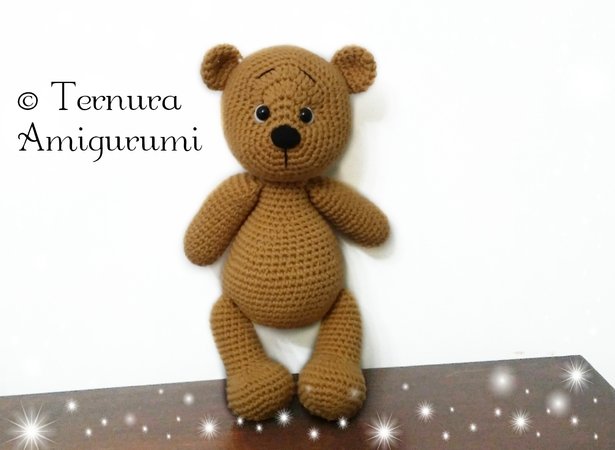 Crochet pattern LEO the bear teddy PDF ternura amigurumi english- deutsch- dutch