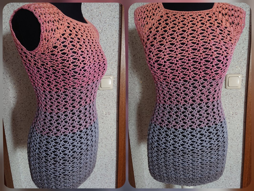 Tunika Mia häkeln Häkeltunika T-Shirt Shirt Häkelshirt Oberteil