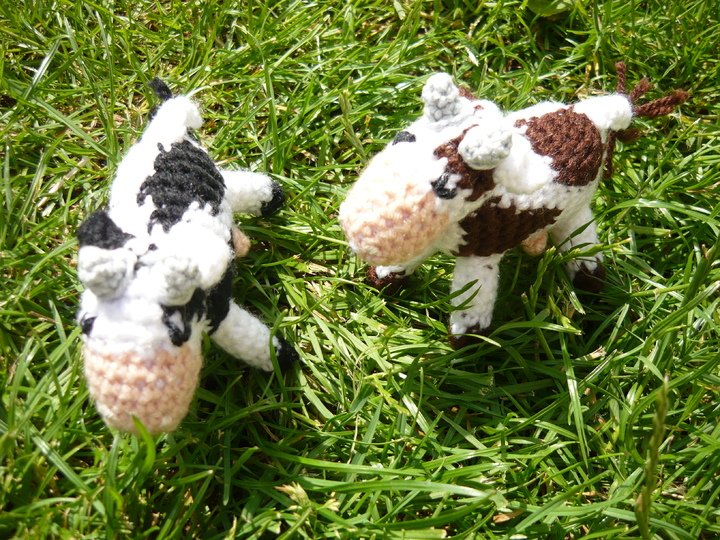 Häkelanleitung Kuh Schlüsselanhänger