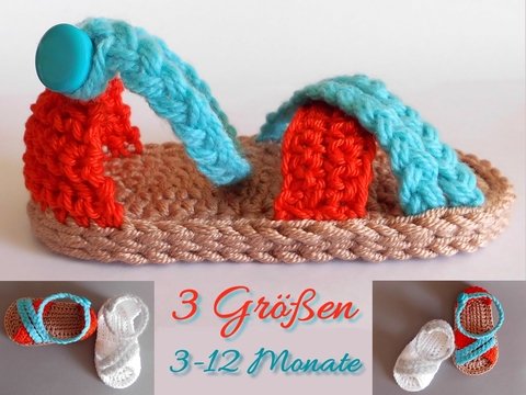Baby Sandalen Style1 in 3 Größen 3-12Monate