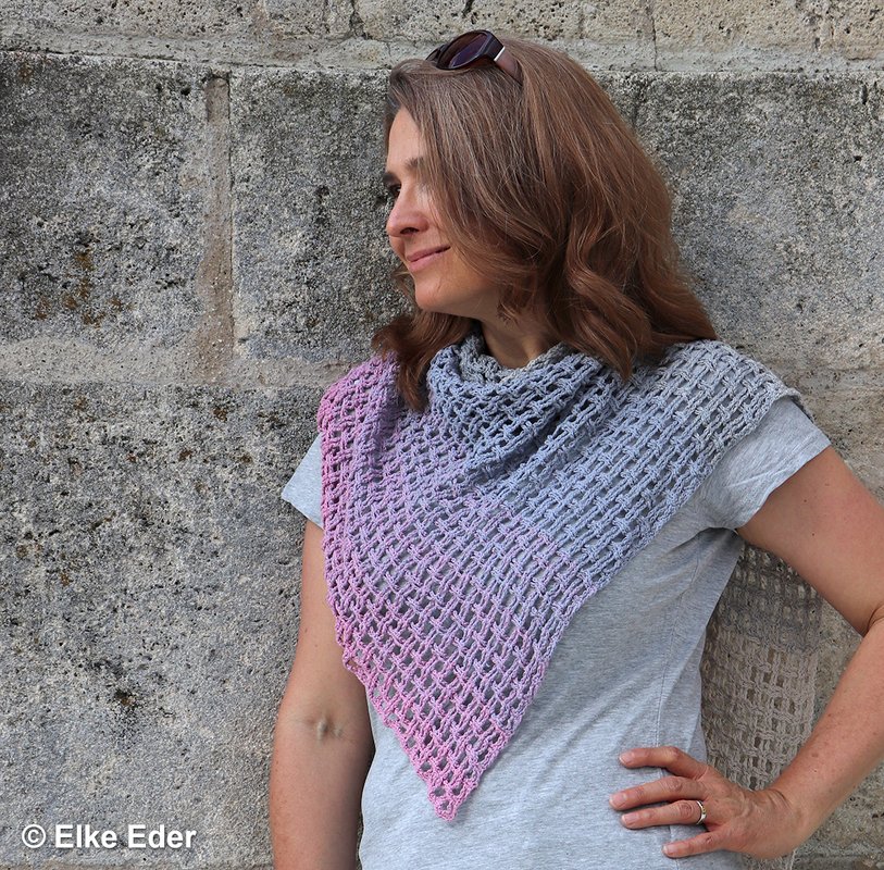 Triangular Scarf „Network“ - Crochet Pattern - Image 9