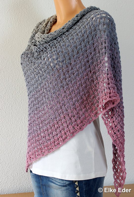 Triangular Scarf „Network“ - Crochet Pattern - Image 4