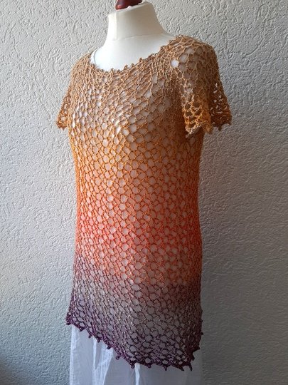 Sommer Tunika, Netzshirt "Hot Summer", alle Größen