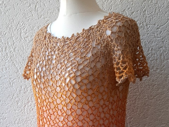 Sommer Tunika, Netzshirt "Hot Summer", alle Größen