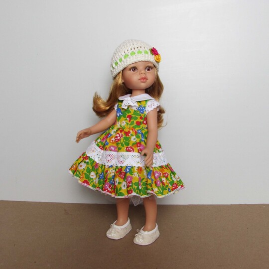 Doll dress Paola Reina outfit pattern