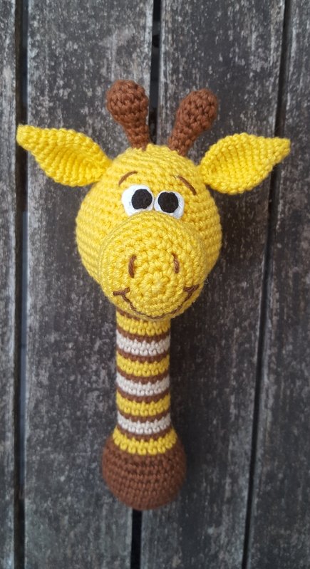 Häkelanleitung Rassel - Giraffe