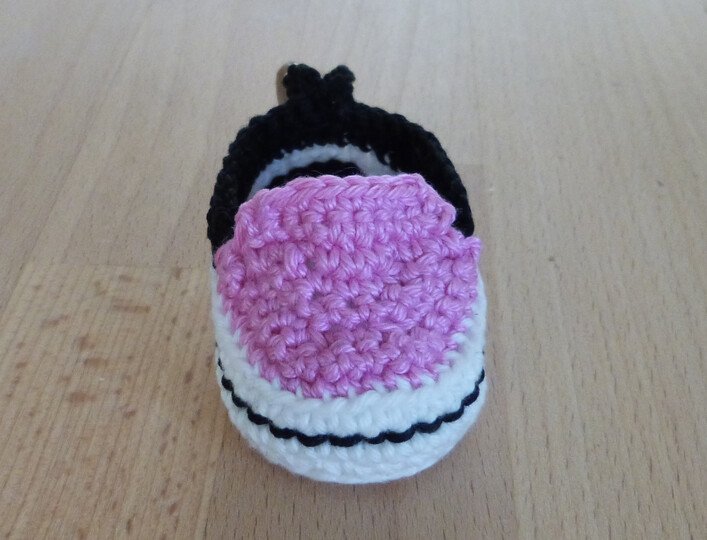 Häkelanleitung Schlüsselanhänger "Slipper"