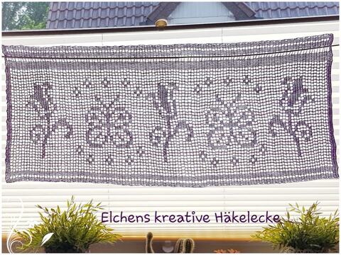 Gardine "Schmetterling" häkeln