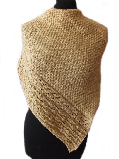 Strickanleitung Dreieckstuch asymmetrisch Blüzori