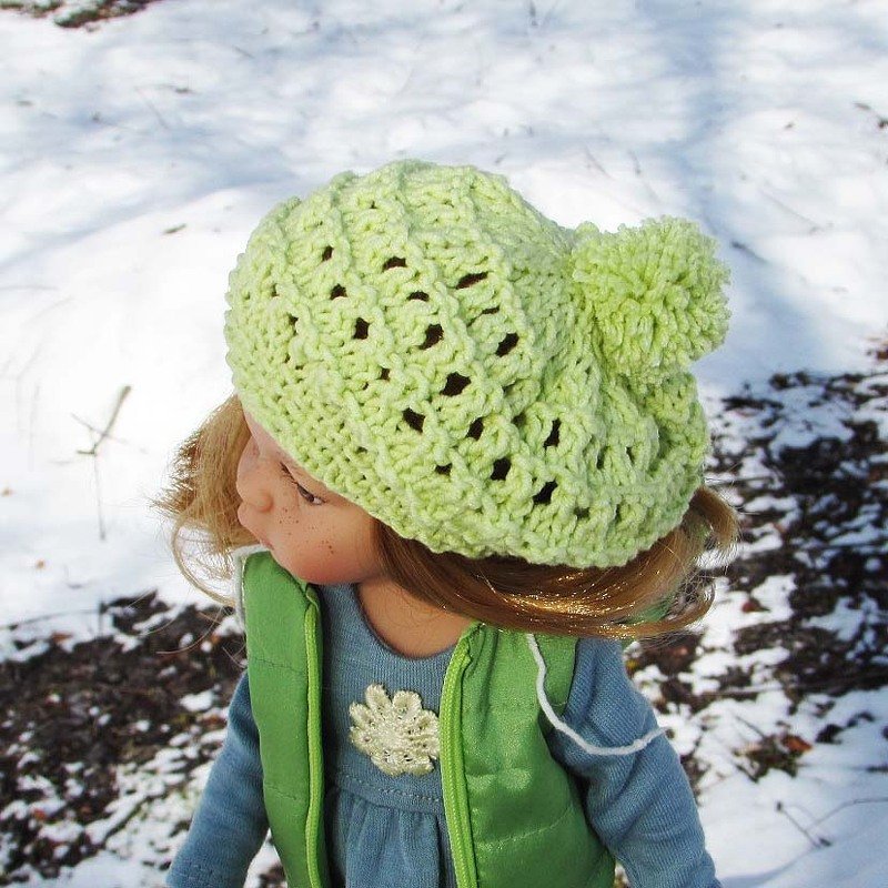 Knitting hat for DOLL, knitted doll PATTERN, doll hat knitting pattern, hat for Paola Reina, Little Darling, Gotz, American girl.