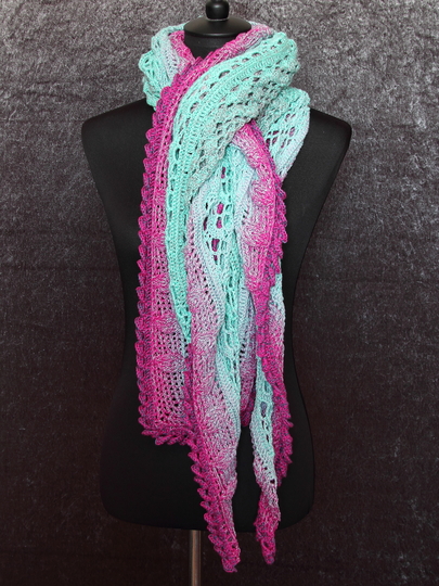 Häkelanleitung Tuch, Dreieckstuch, Schultertuch Fantuch