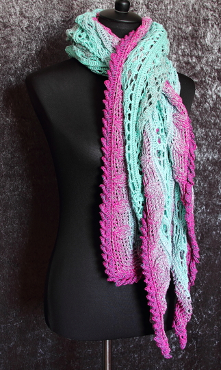 Häkelanleitung Tuch, Dreieckstuch, Schultertuch Fantuch