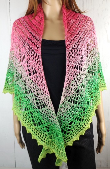 Häkelanleitung Dreieckstuch "Sommerflieder"