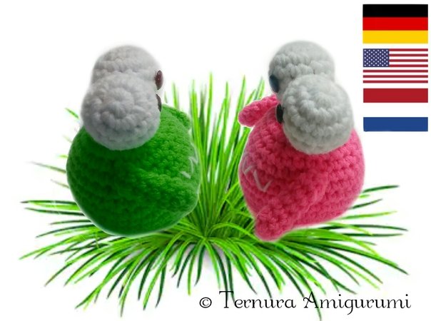 Crochet Pattern for sweet monster! PDF ternura amigurumi english- deutsch- dutch