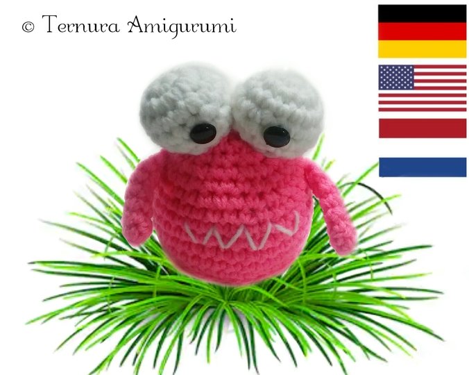 Crochet Pattern for sweet monster! PDF ternura amigurumi english- deutsch- dutch