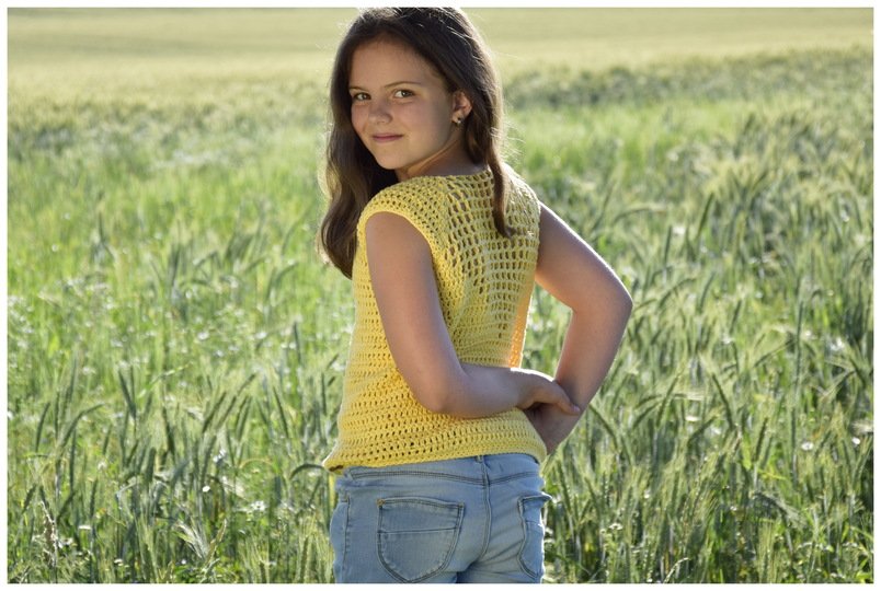 + SONA + Sommershirt häkeln, ab Größe 74- 56 Damen mit raffiniertem Rückenmuster, auch jedes andere Garn ist möglich, Häkelshirt