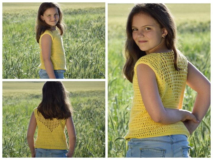 + SONA + Sommershirt häkeln, ab Größe 74- 56 Damen mit raffiniertem Rückenmuster, auch jedes andere Garn ist möglich, Häkelshirt