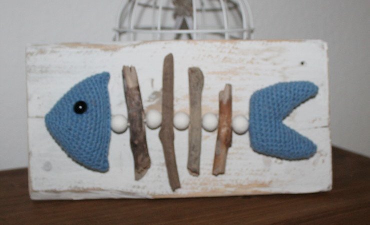 Fishbone decoration crochet pattern