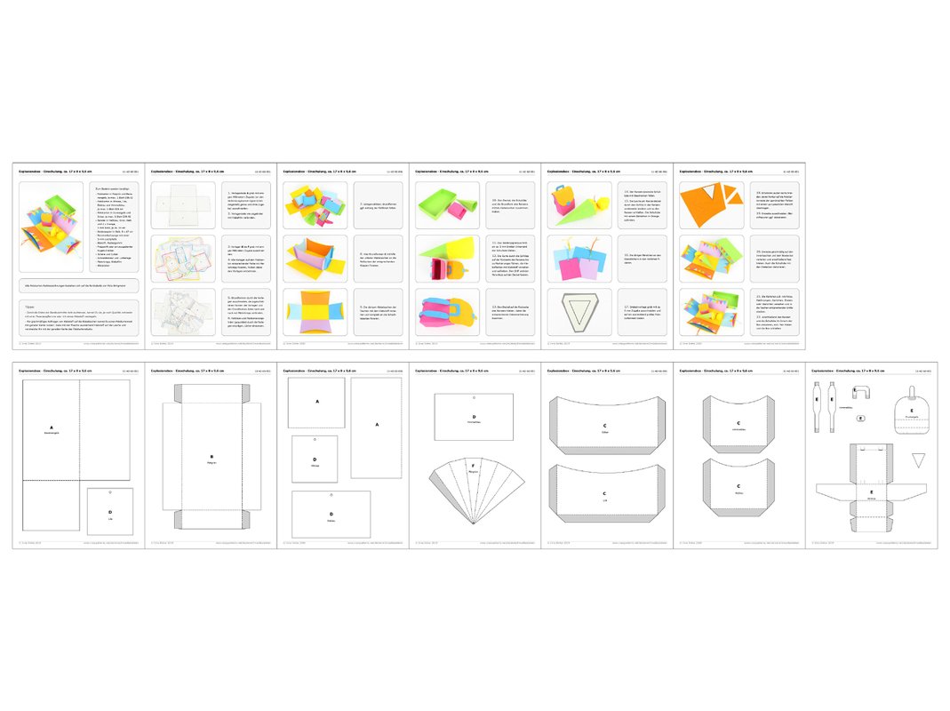 Explosionsbox – Einschulung – Bastelvorlagen mit Anleitung - Bild 4