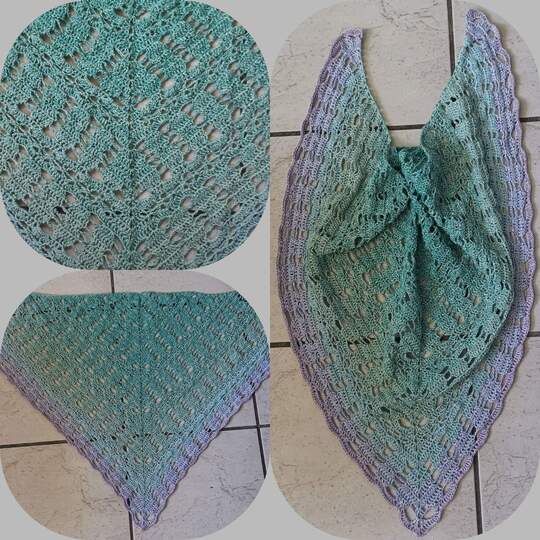 Tuch Lola häkeln Dreieckstuch Schultertuch Häkeltuch