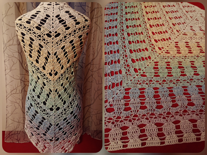 Tuch Lola häkeln Dreieckstuch Schultertuch Häkeltuch