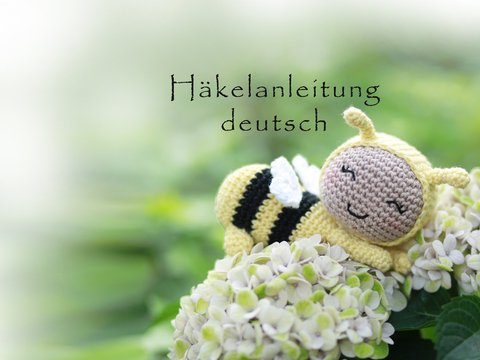 Biene häkeln • PDF Häkelanleitung • Deutsch • Amigurumi