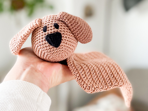 Häkelanleitung Schnuffeltuch Hund