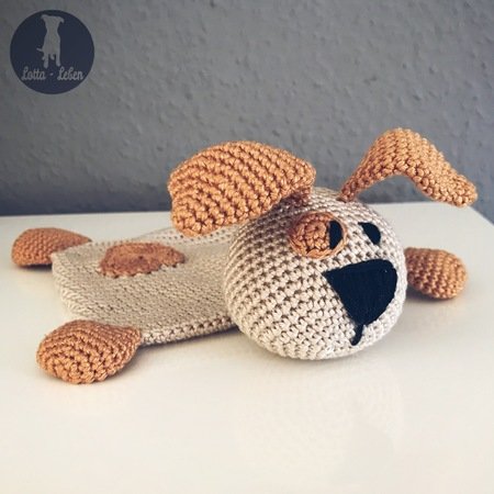 English Pattern Baby Comforter Dog