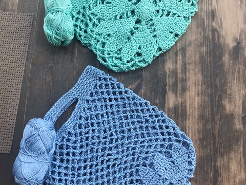 Einkaufstasche mit Herzboden