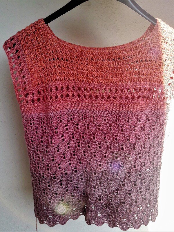 Häkelanleitung für das Tunika-Shirt "Purple Heart" - Bild 5