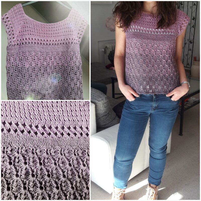 Häkelanleitung für das Tunika-Shirt "Purple Heart" - Bild 2